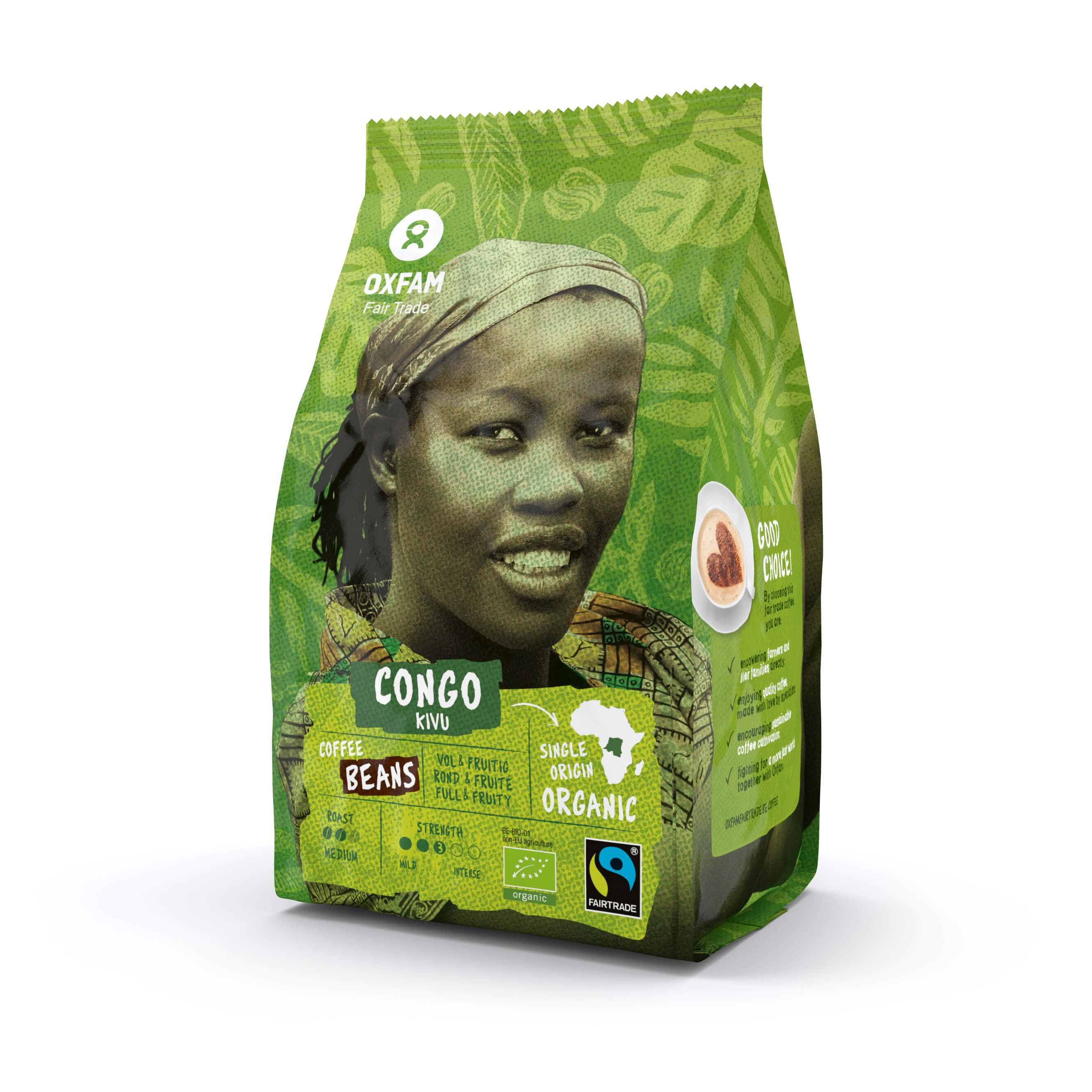 Oxfam Café en grains Congo bio 250g